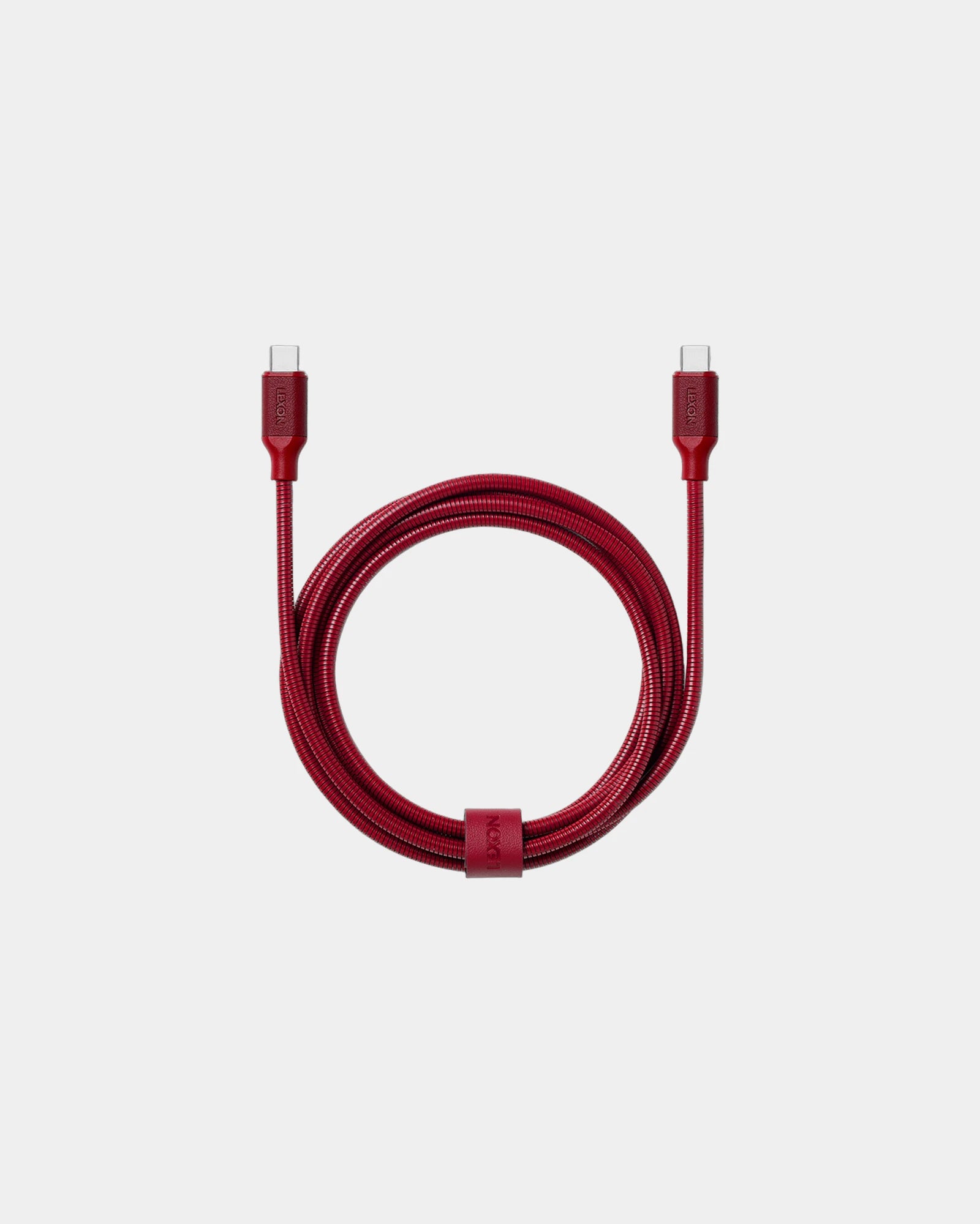 Custom USB-C cable Lexon METALI-C 1.5m - Dark Red
