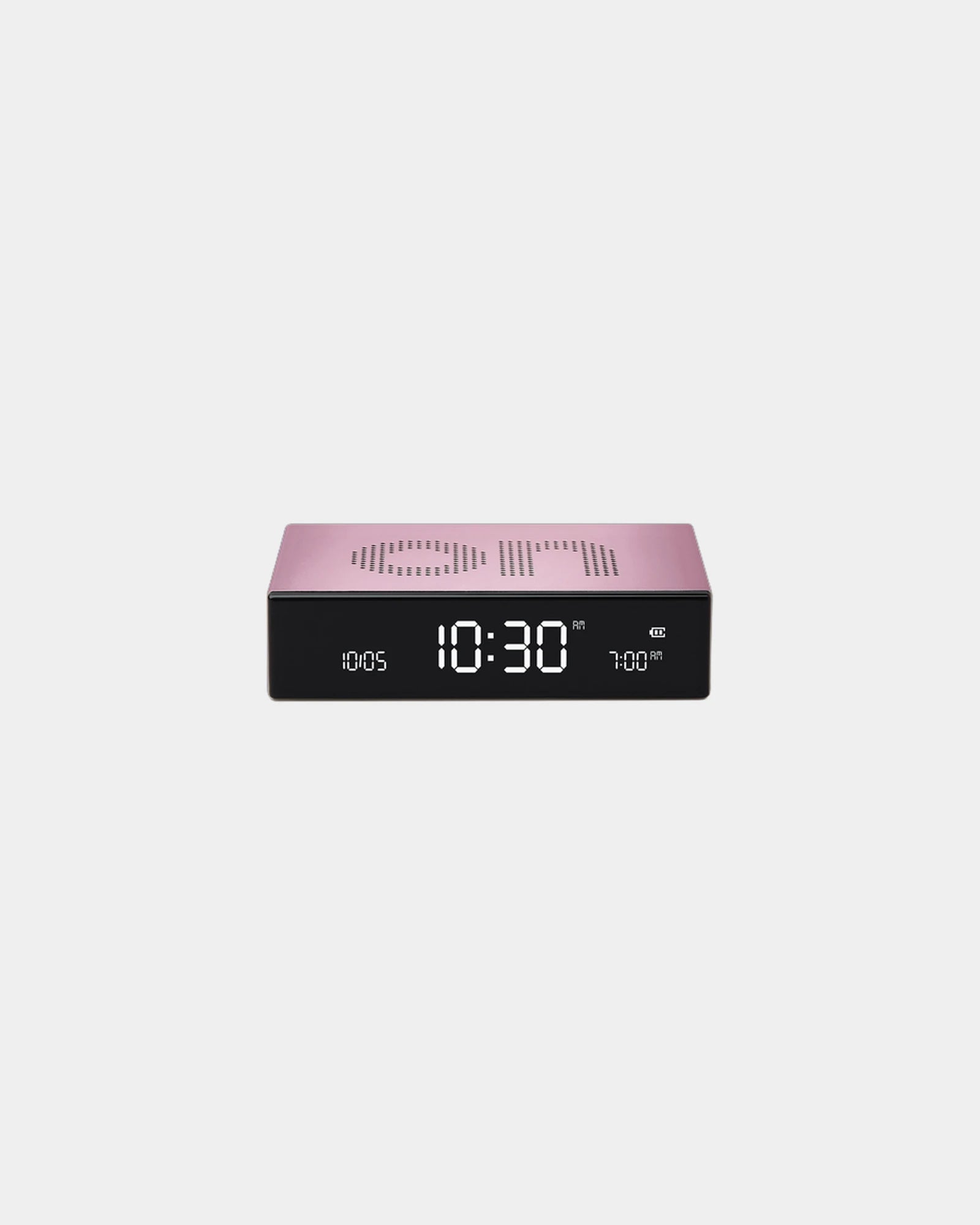 Custom aluminum clock Lexon Flip Premium - Light Pink