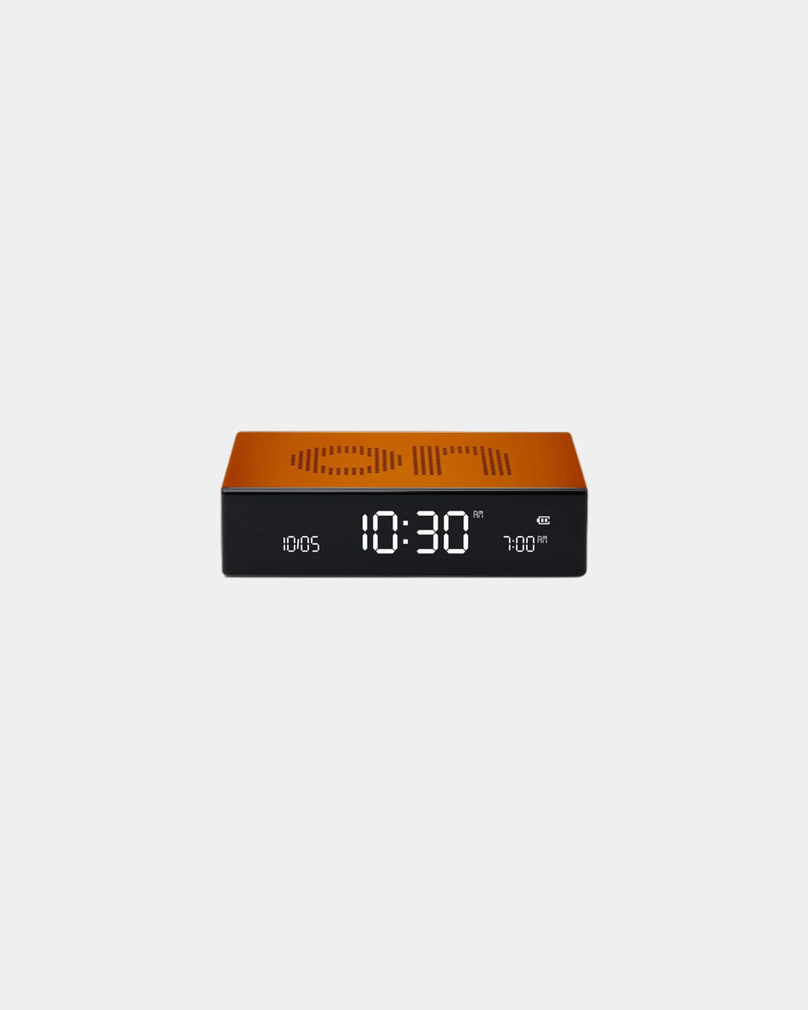 Custom aluminum clock Lexon Flip Premium - Orange