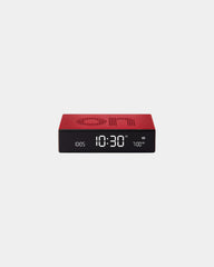 Custom aluminum clock Lexon Flip Premium - Red