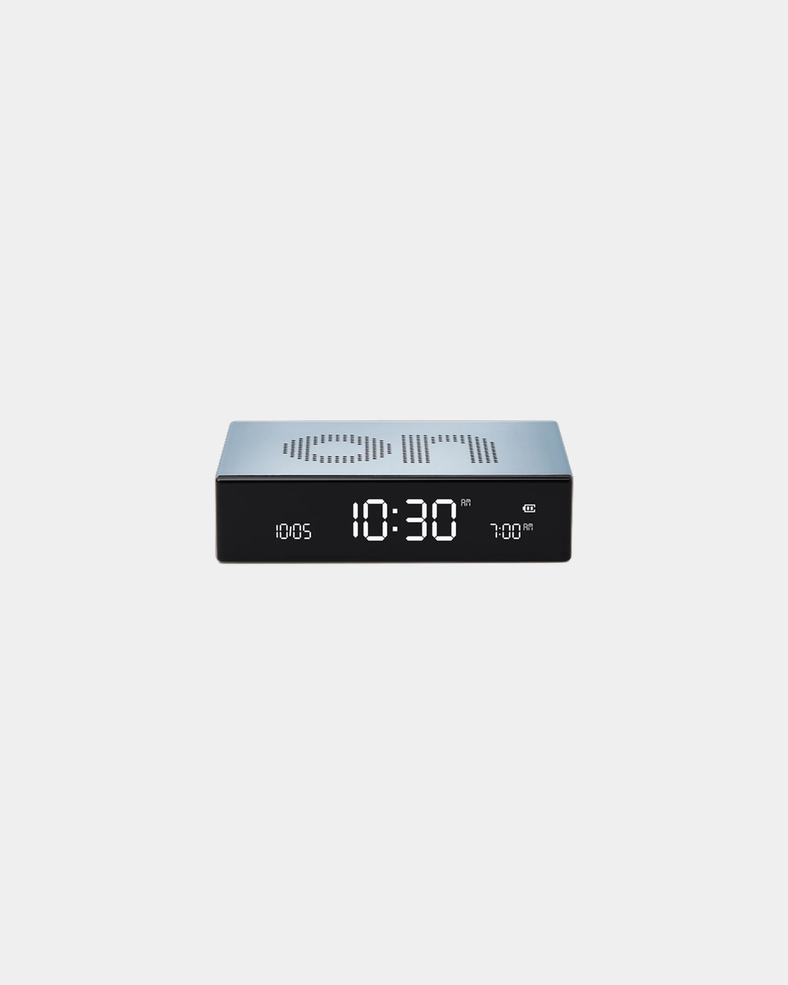 Custom aluminum clock Lexon Flip Premium - Light Blue