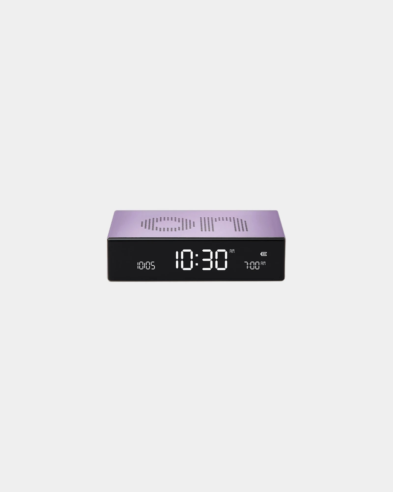 Custom aluminum clock Lexon Flip Premium - Light Lilac