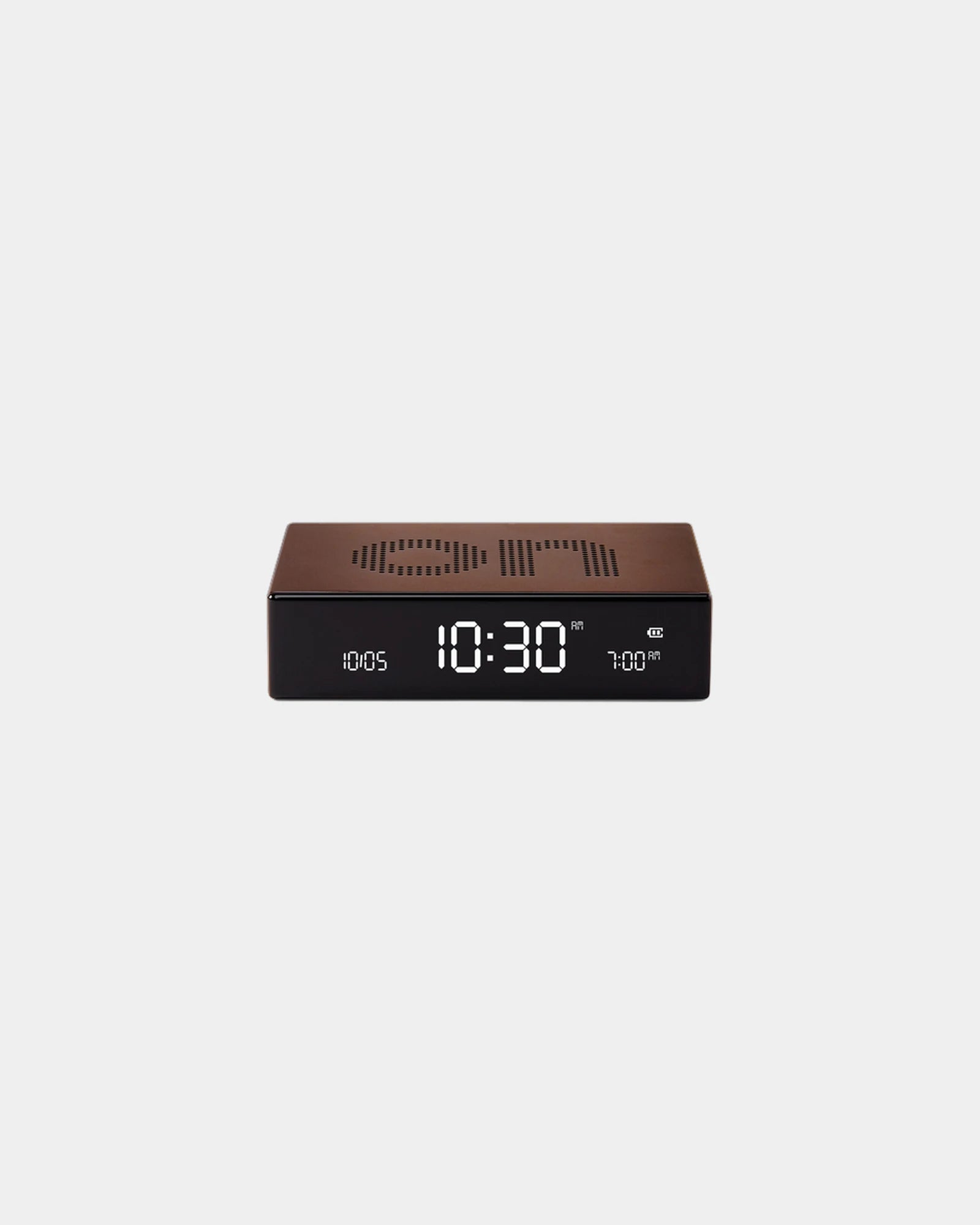 Custom aluminum clock Lexon Flip Premium - Bronze