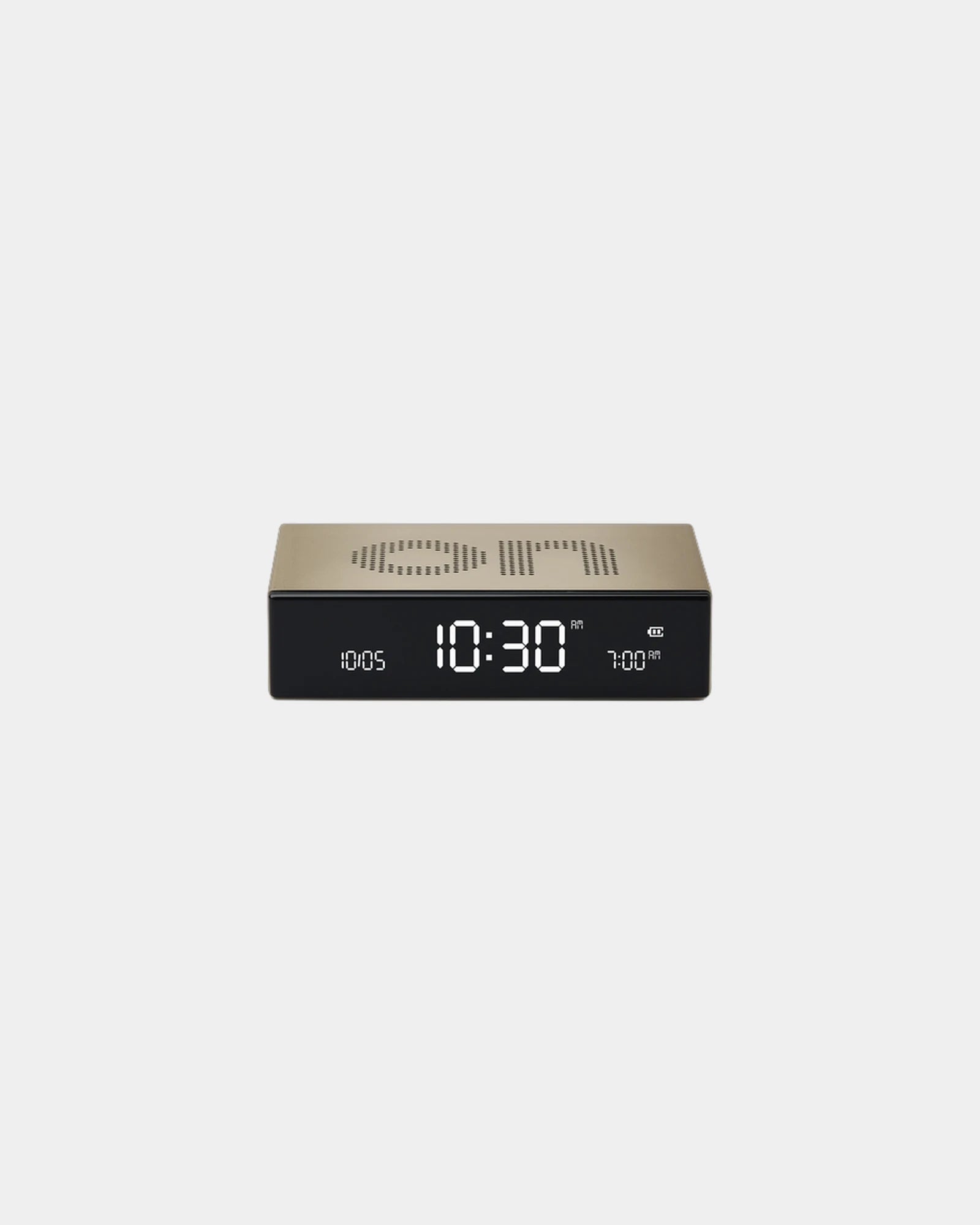 Custom aluminum clock Lexon Flip Premium - Gold