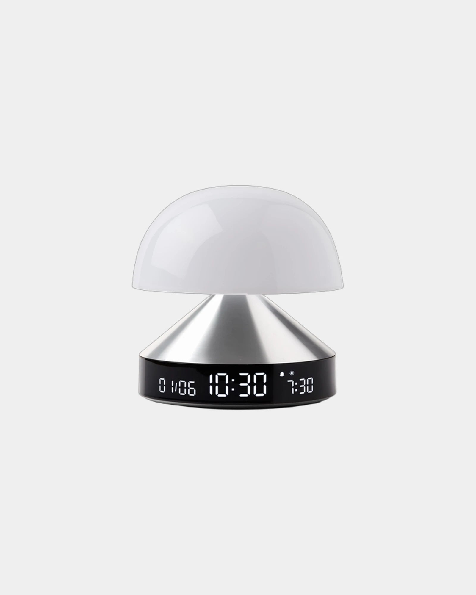 Custom aluminum Lexon Mina Sunrise wake-up lamp - Alu Polished
