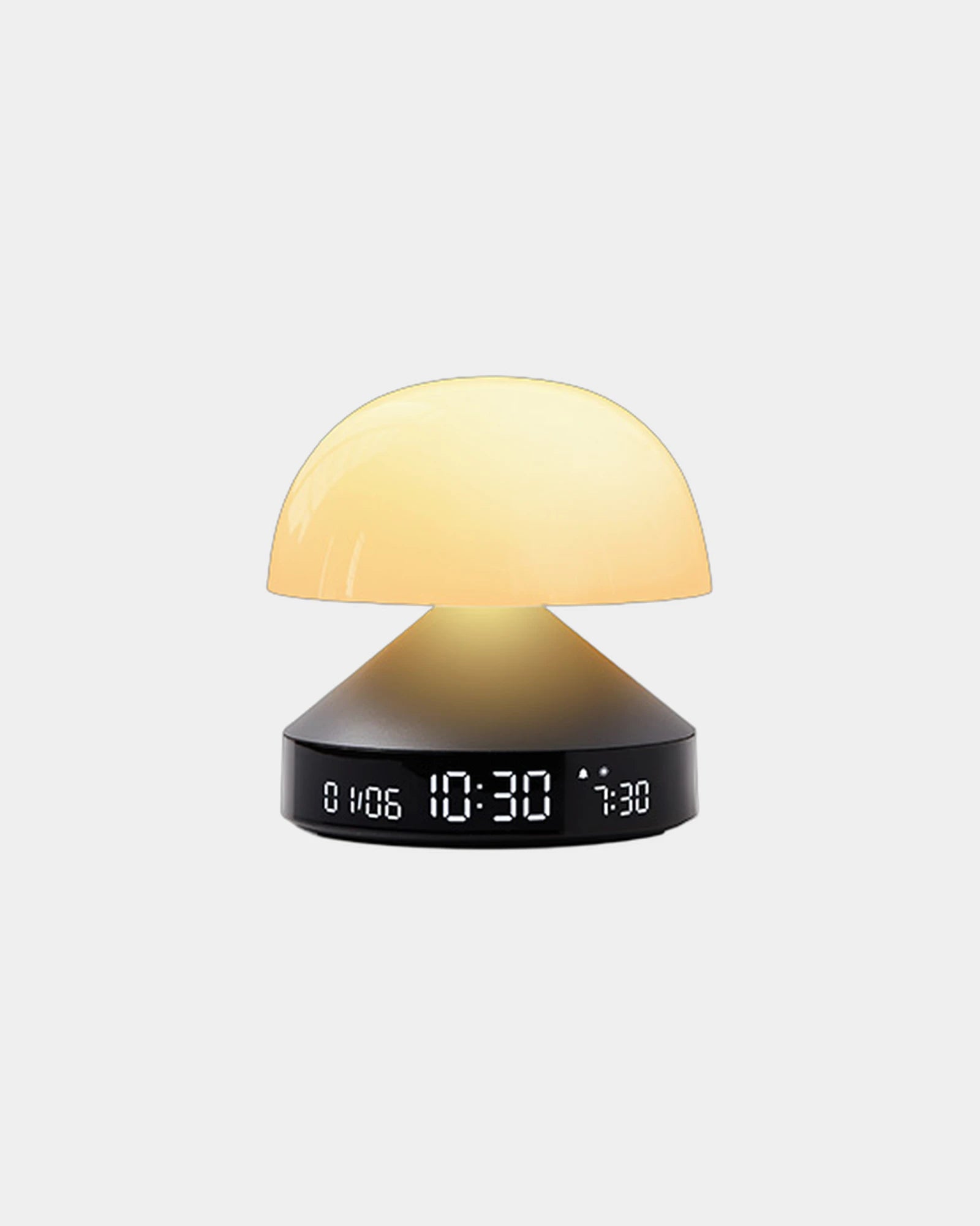 Custom aluminum Lexon Mina Sunrise wake-up lamp - Gun Metal