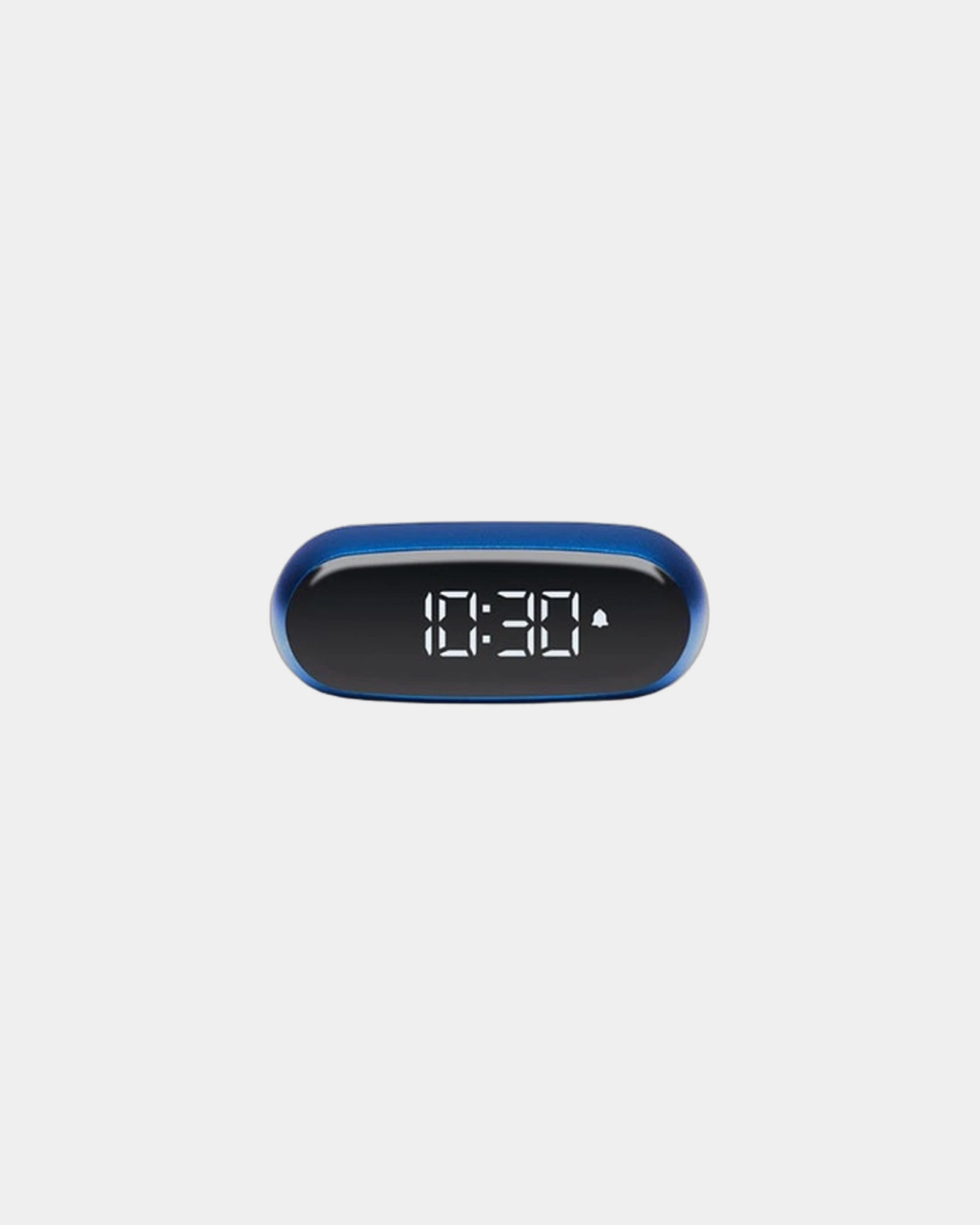 Custom promotional aluminum Lexon Minut clock with snooze function - Blue