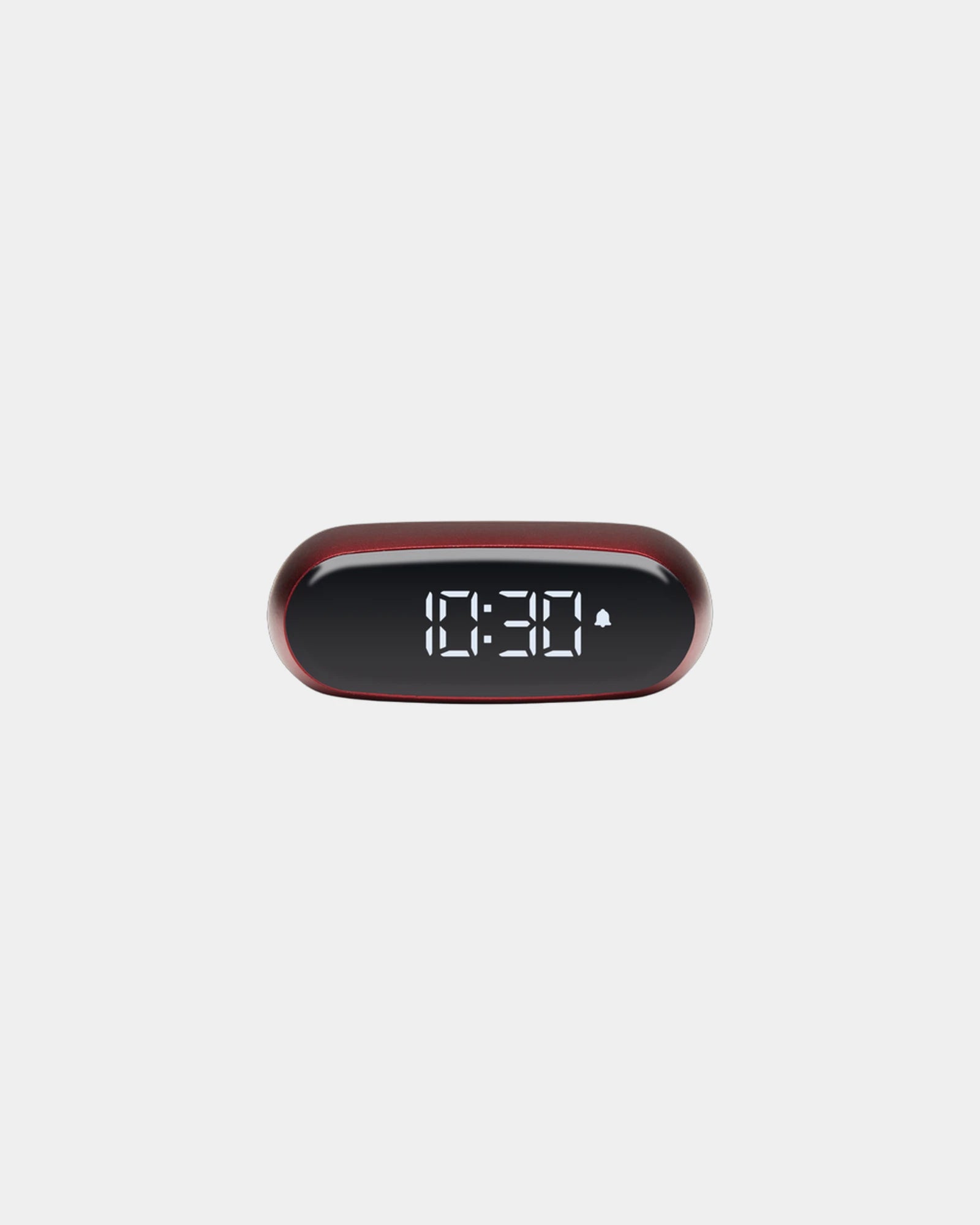 Custom aluminum Lexon Minut clock - Dark Red