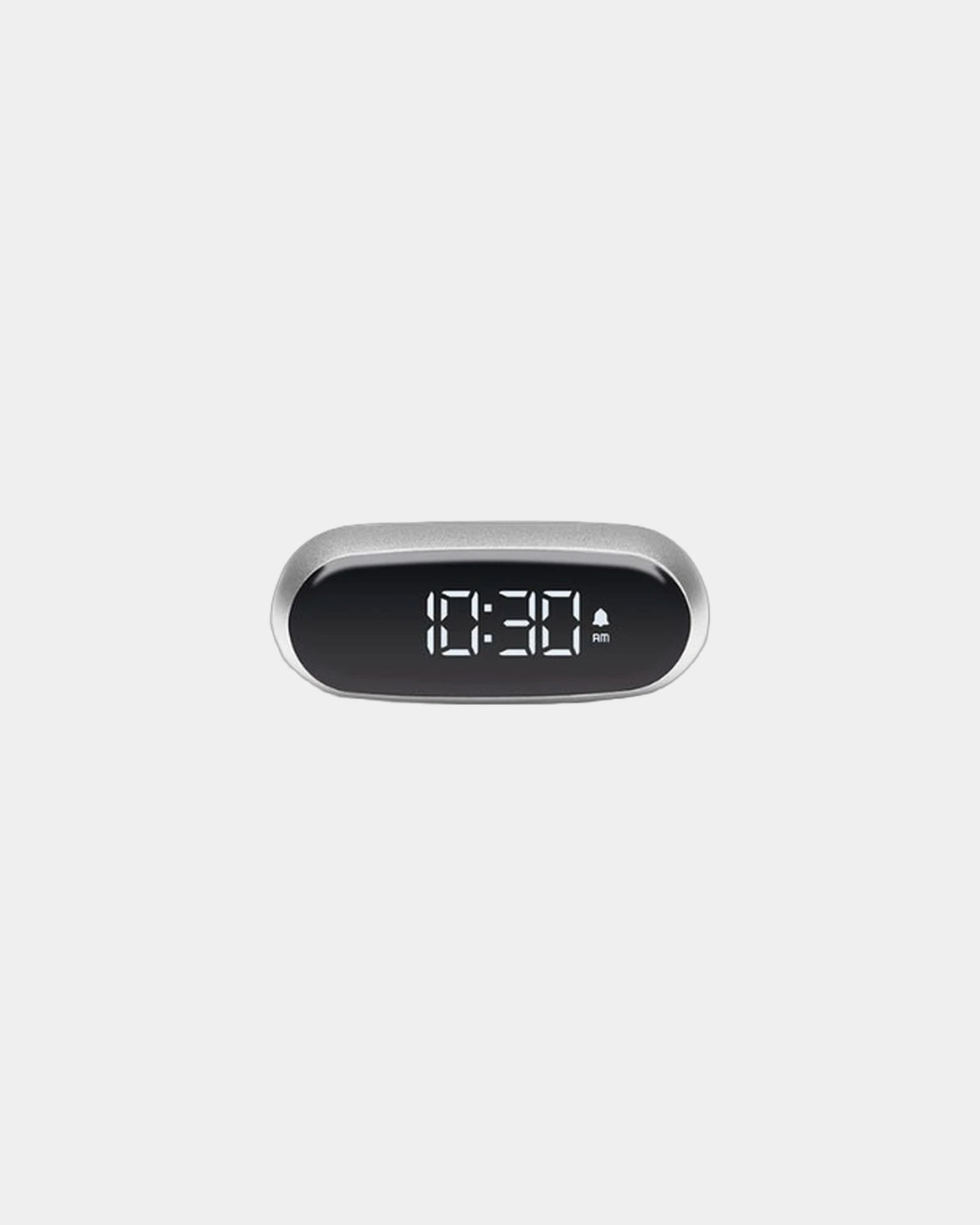 Custom promotional aluminum Lexon Minut clock with snooze function - Alu Polished