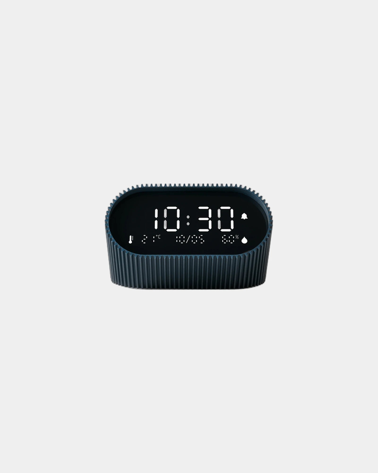Custom aluminum Lexon Ray Clock with gradual lighting - Ocean Blue