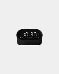 Custom aluminum Lexon Ray Clock with gradual lighting - Matt Black