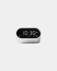 Custom aluminum Lexon Ray Clock with gradual lighting - Raw Alu