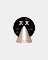 Custom aluminum Conic Clock Lexon - Golden Honey