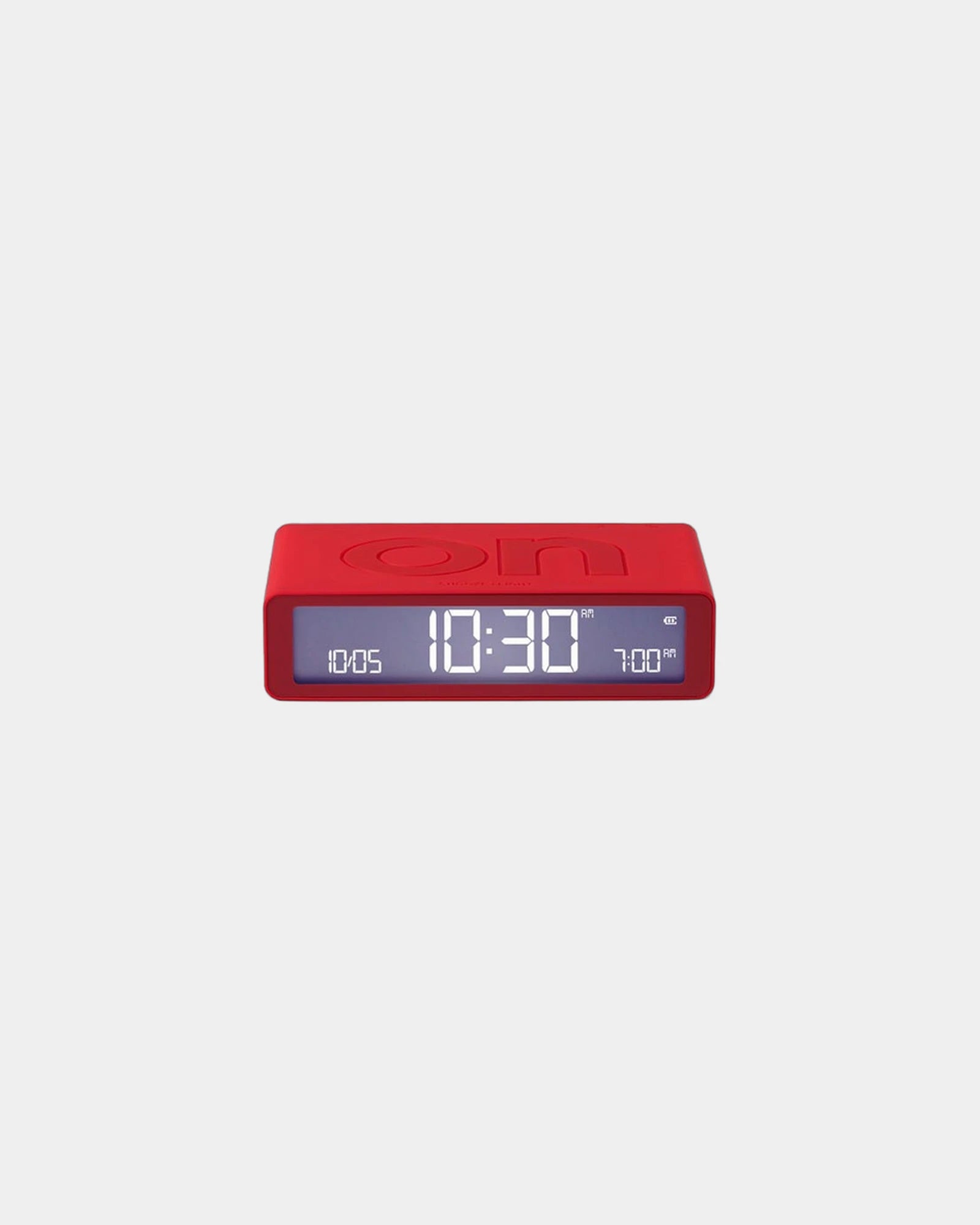 Custom LCD alarm clock Lexon Flip Classic - Red