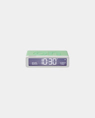Custom rechargeable LCD alarm clock Lexon Flip+ - Pastel Green