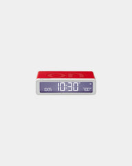 Custom rechargeable LCD alarm clock Lexon Flip+ - Red 2035
