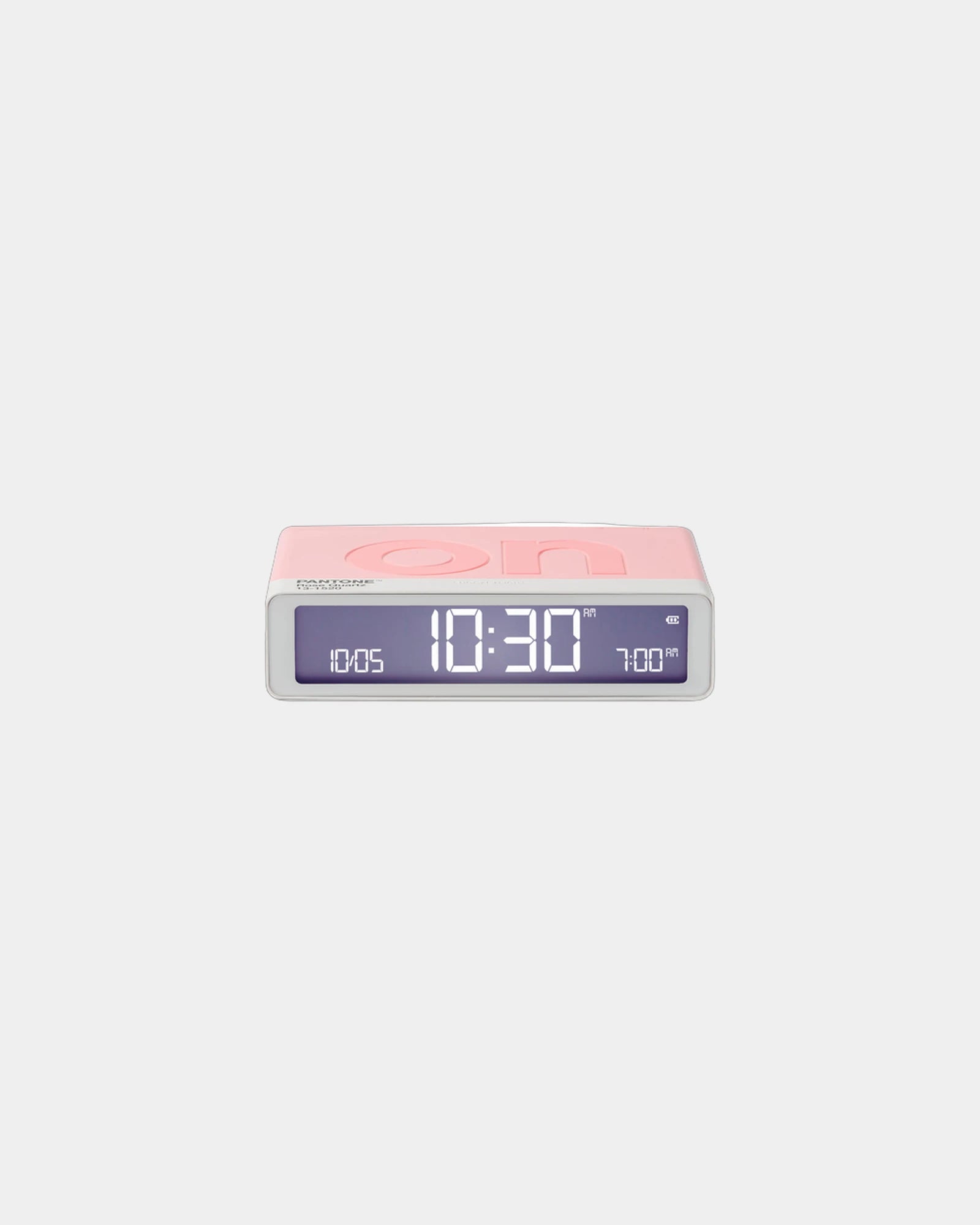 Custom rechargeable LCD alarm clock Lexon Flip+ - Rose Quartz