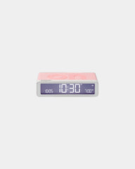 Custom rechargeable LCD alarm clock Lexon Flip+ - Rose Quartz