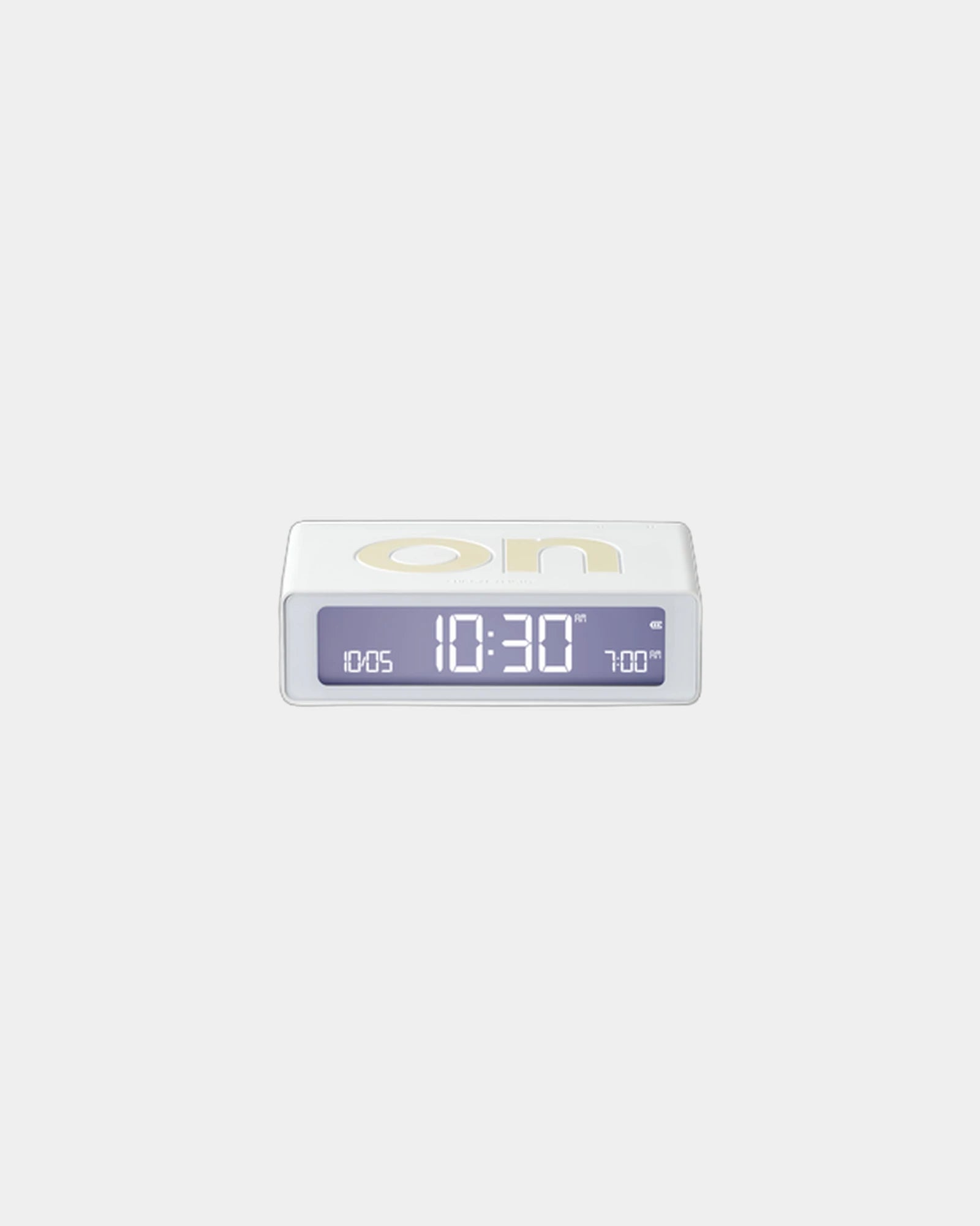 Custom LCD mini alarm clock Lexon Flip Mini - White