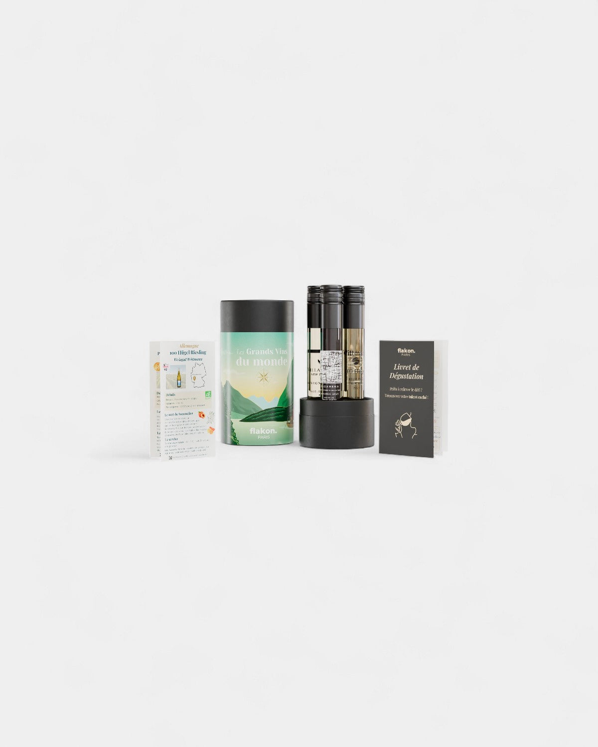 Tasting set 4 customizable wine bottles