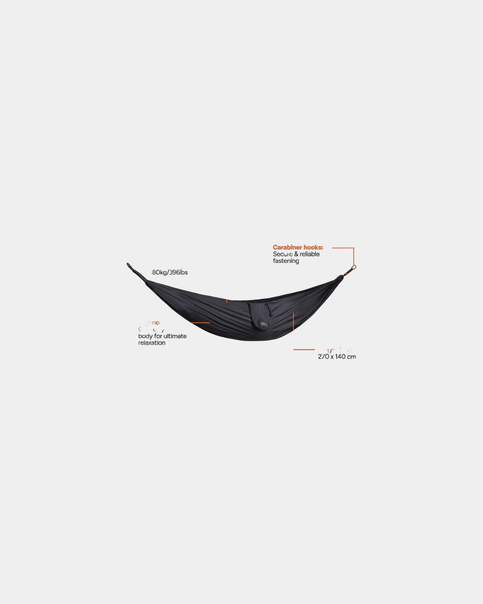 Promotional recycled nylon hammock Nordic Drift GRS Trail - 2