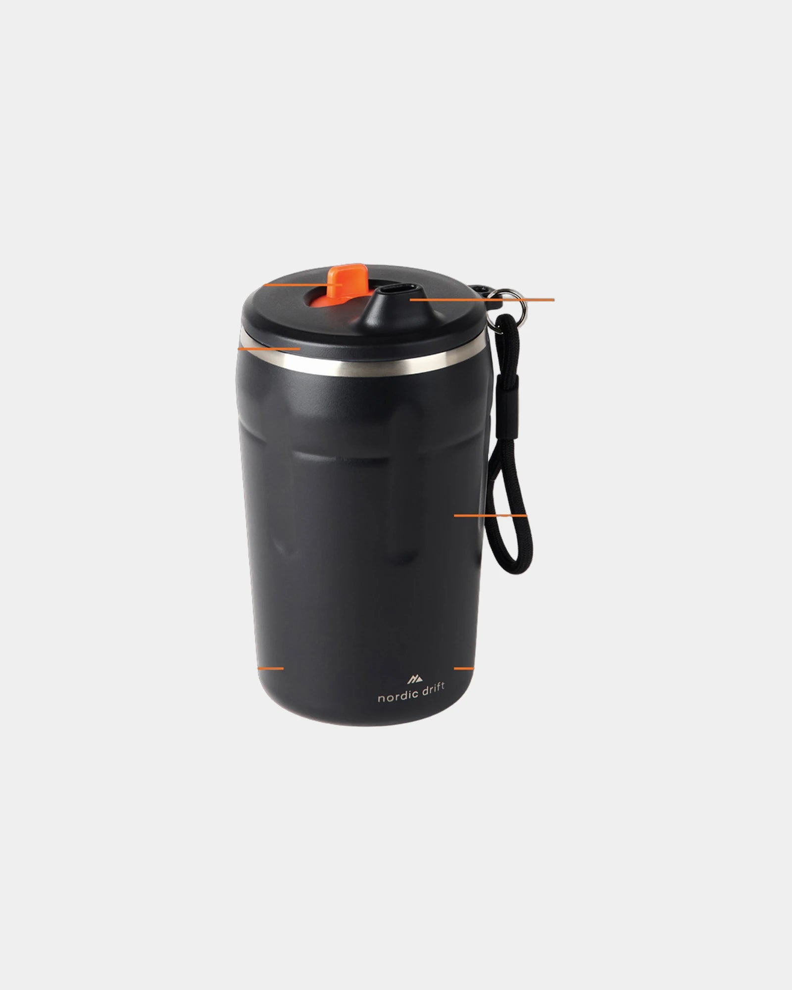 Promotional recycled steel 350ml coffee mug - 1