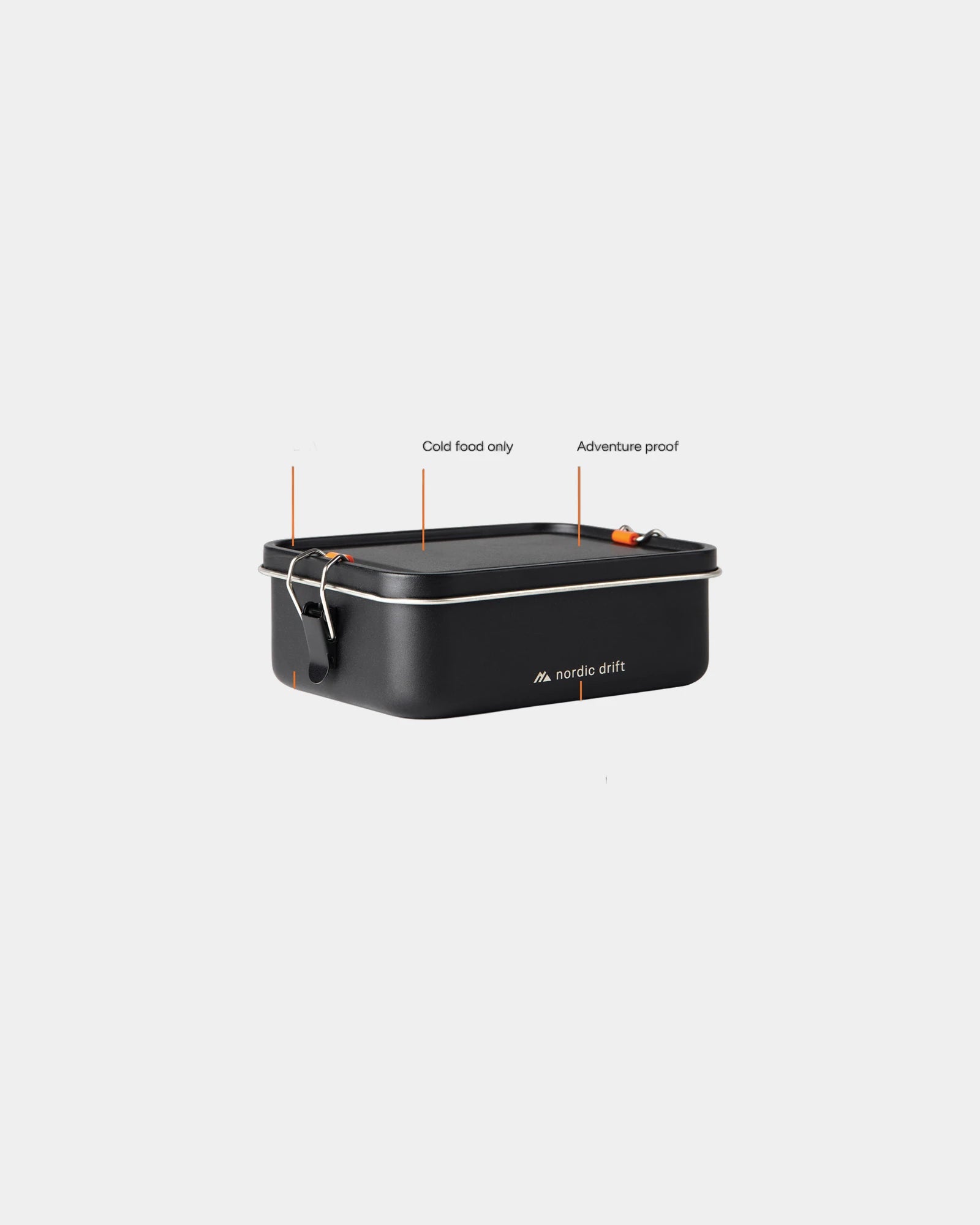 Promotional recycled steel lunch box 1200ml Nordic Drift - 1