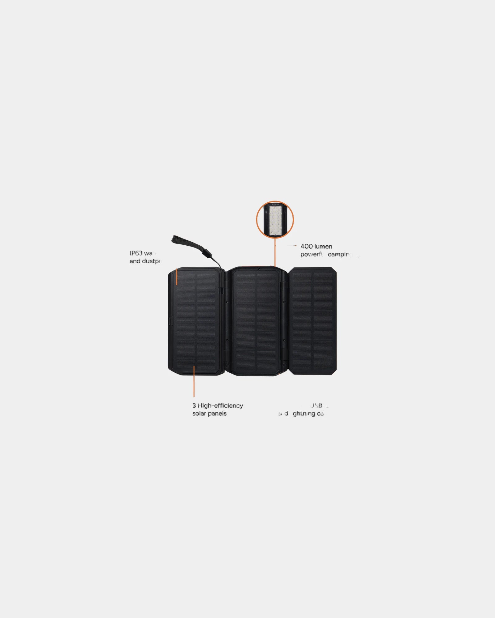 Promotional solar power bank 10,000mAh Nordic Drift Titan - 1