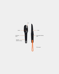 Promotional stainless steel 4-in-1 cutlery set - 1