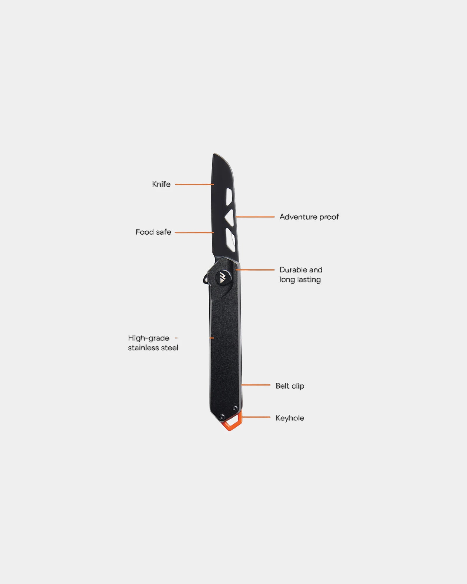 Promotional stainless steel pocket knife Nordic Drift - 1