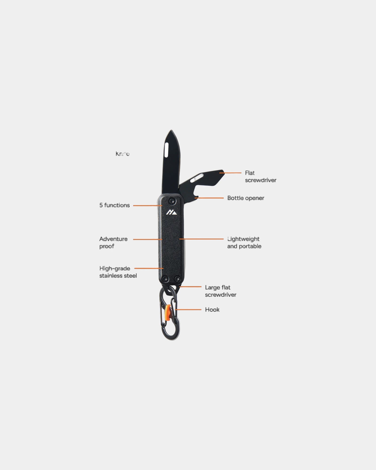 Promotional stainless steel multifunctional keychain - 1