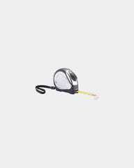 Promotional 5m ABS tape measure with chrome finish - Black