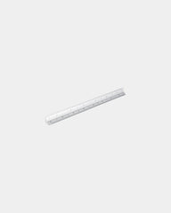 Promotional aluminium triangular ruler 30cm - Silver