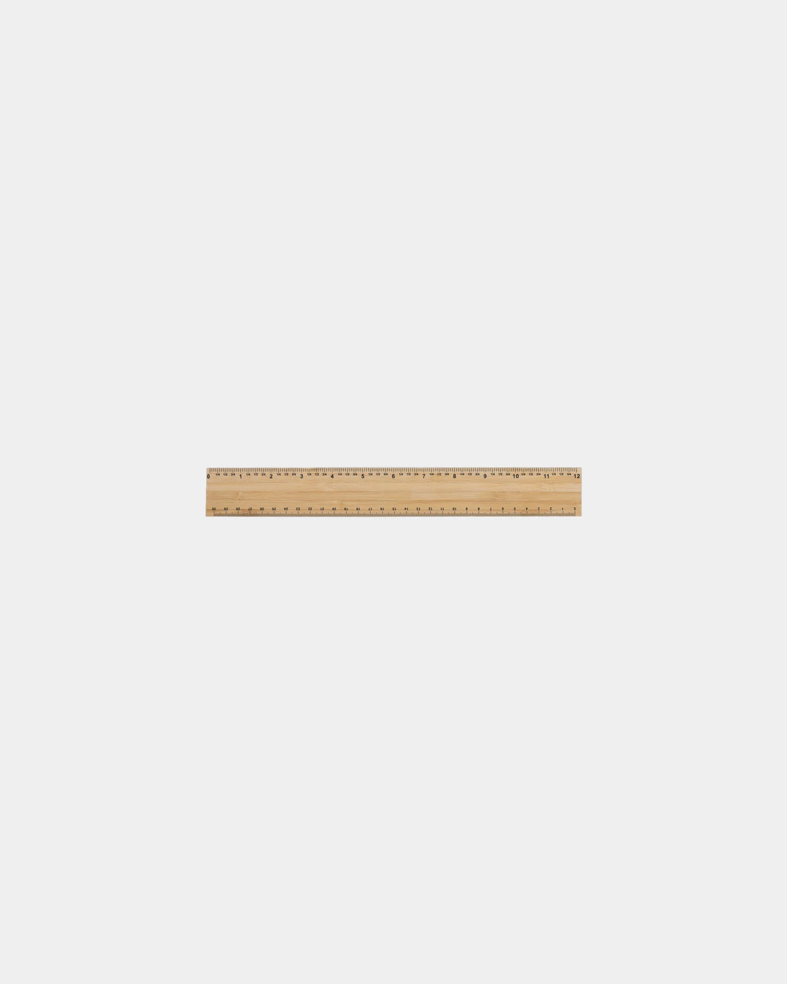 Promotional FSC bamboo double-sided ruler 30cm - 1