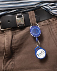 Promotional recycled ABS keychain with clip - 7