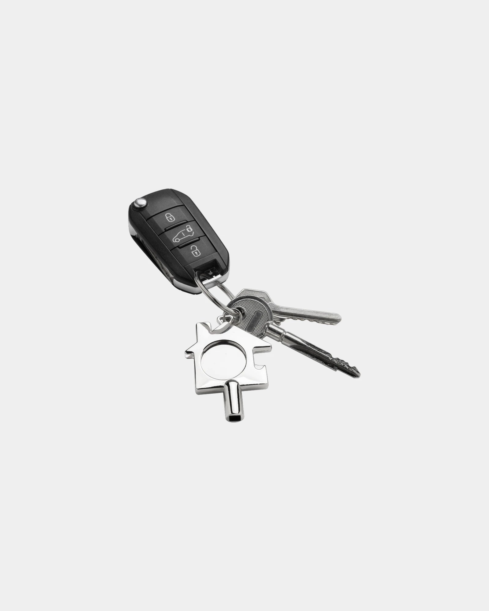 Promotional recycled zinc alloy keychain 3-in-1 - 2