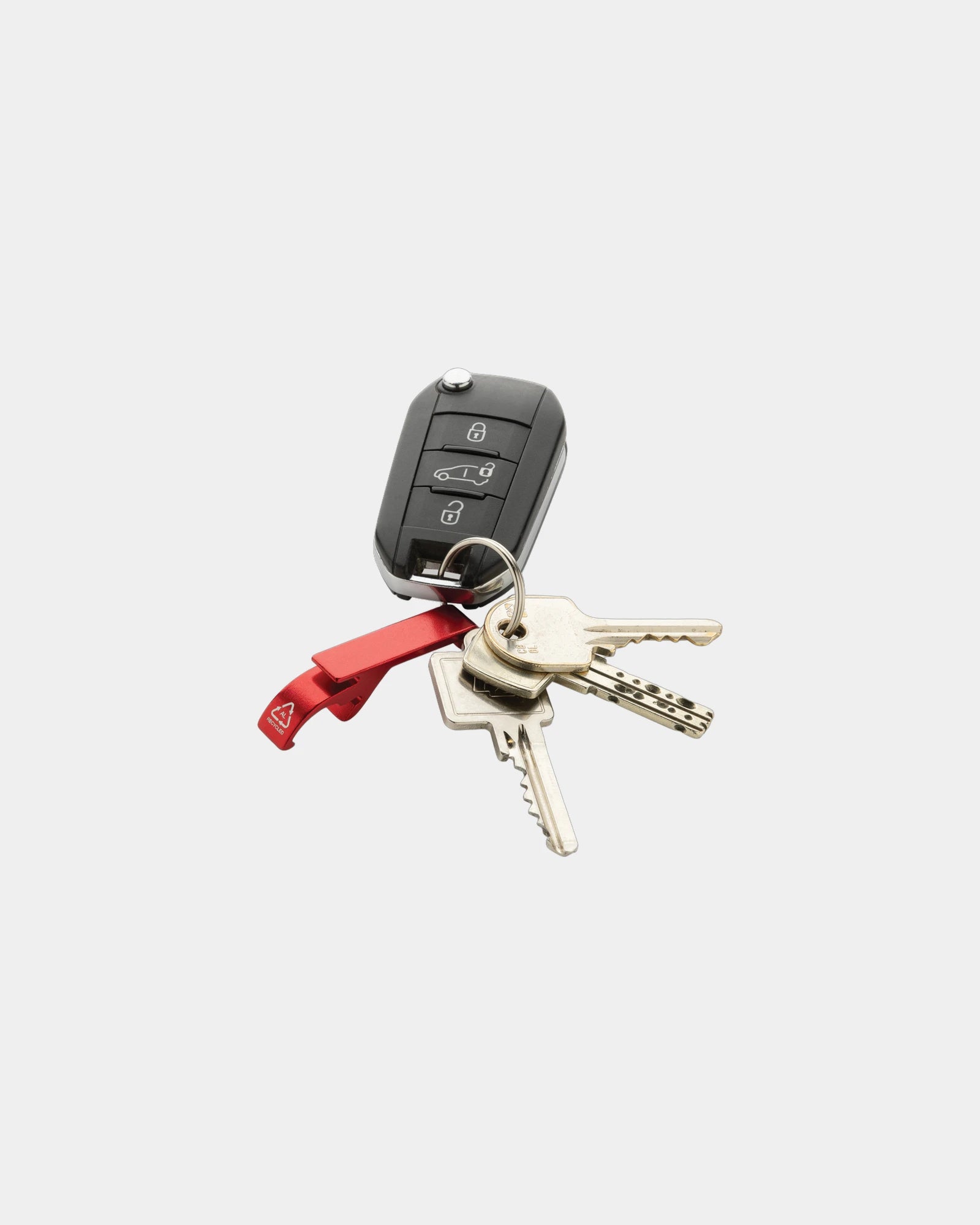 Promotional recycled aluminum bottle opener keychain - 13