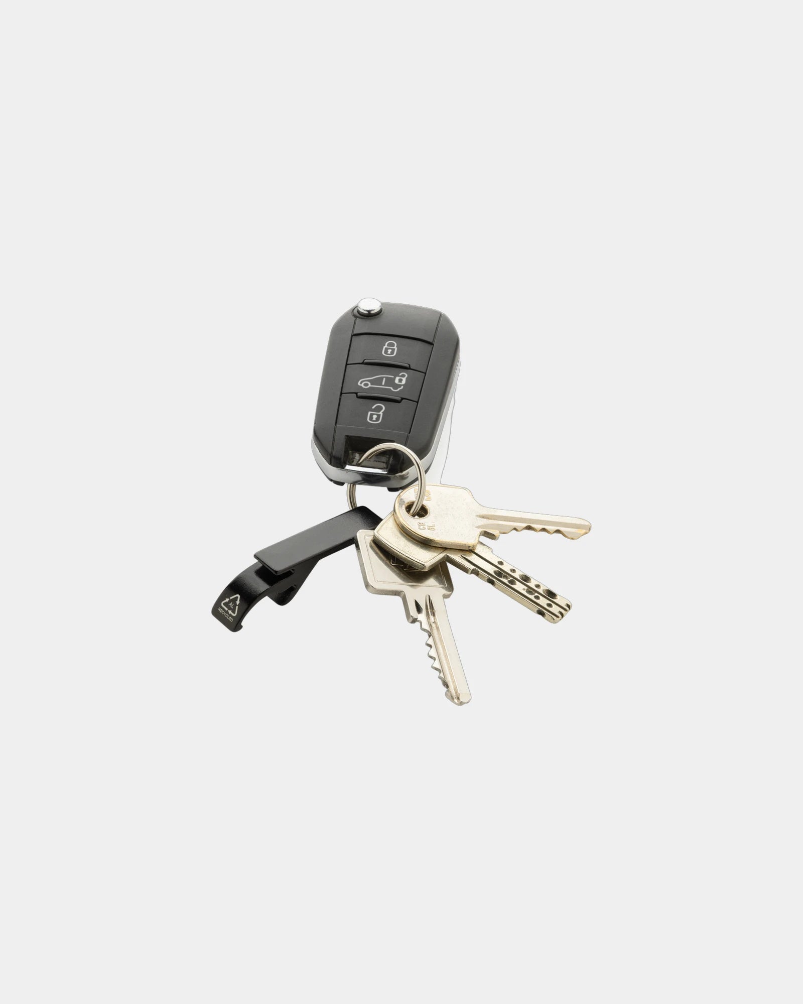 Promotional recycled aluminum bottle opener keychain - 3