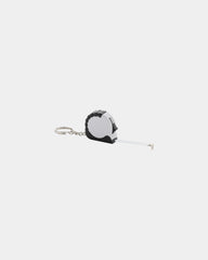 Promotional recycled ABS keychain with 1m tape - White