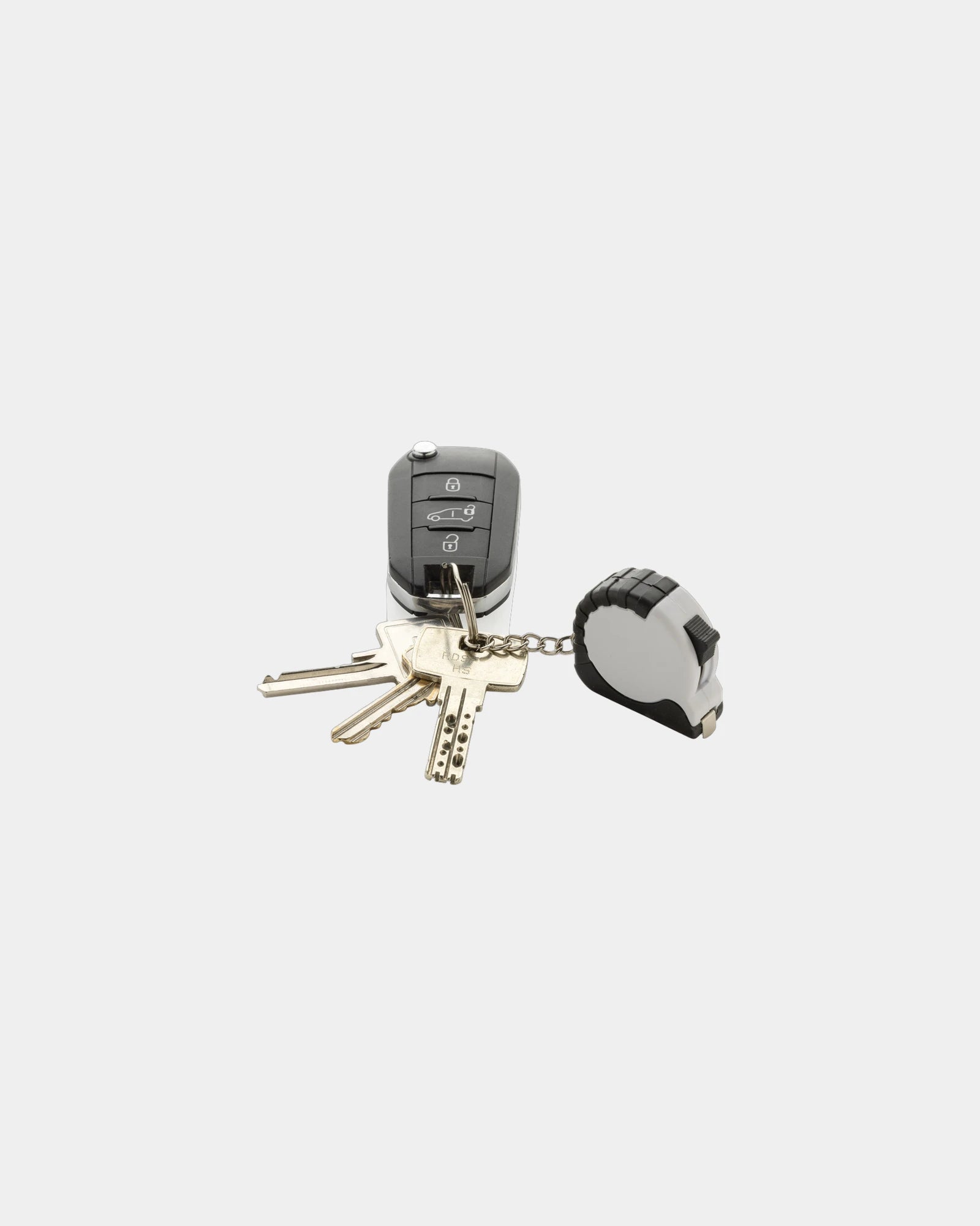 Promotional recycled ABS keychain with 1m tape - 7