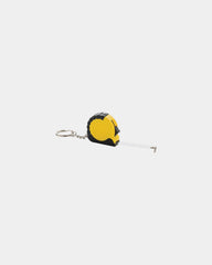 Promotional recycled ABS keychain with 1m tape - Yellow