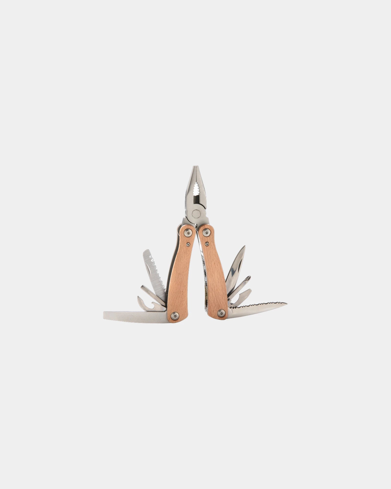 Promotional multifunctional tool in beech wood - Brown