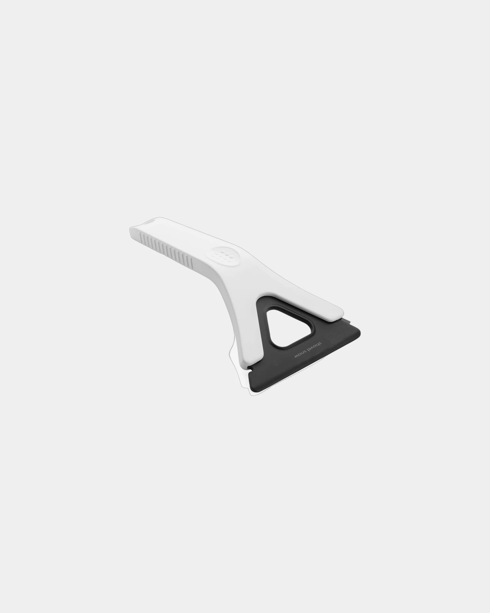 Promotional recycled plastic 3-in-1 ice scraper - White