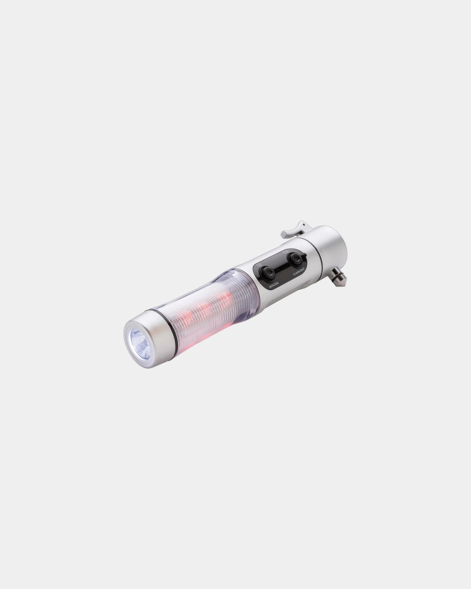Promotional ABS emergency flashlight with magnet - Silver