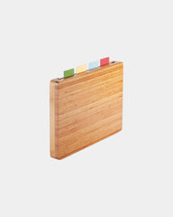 Promotional PP cutting board set with bamboo holder - 3