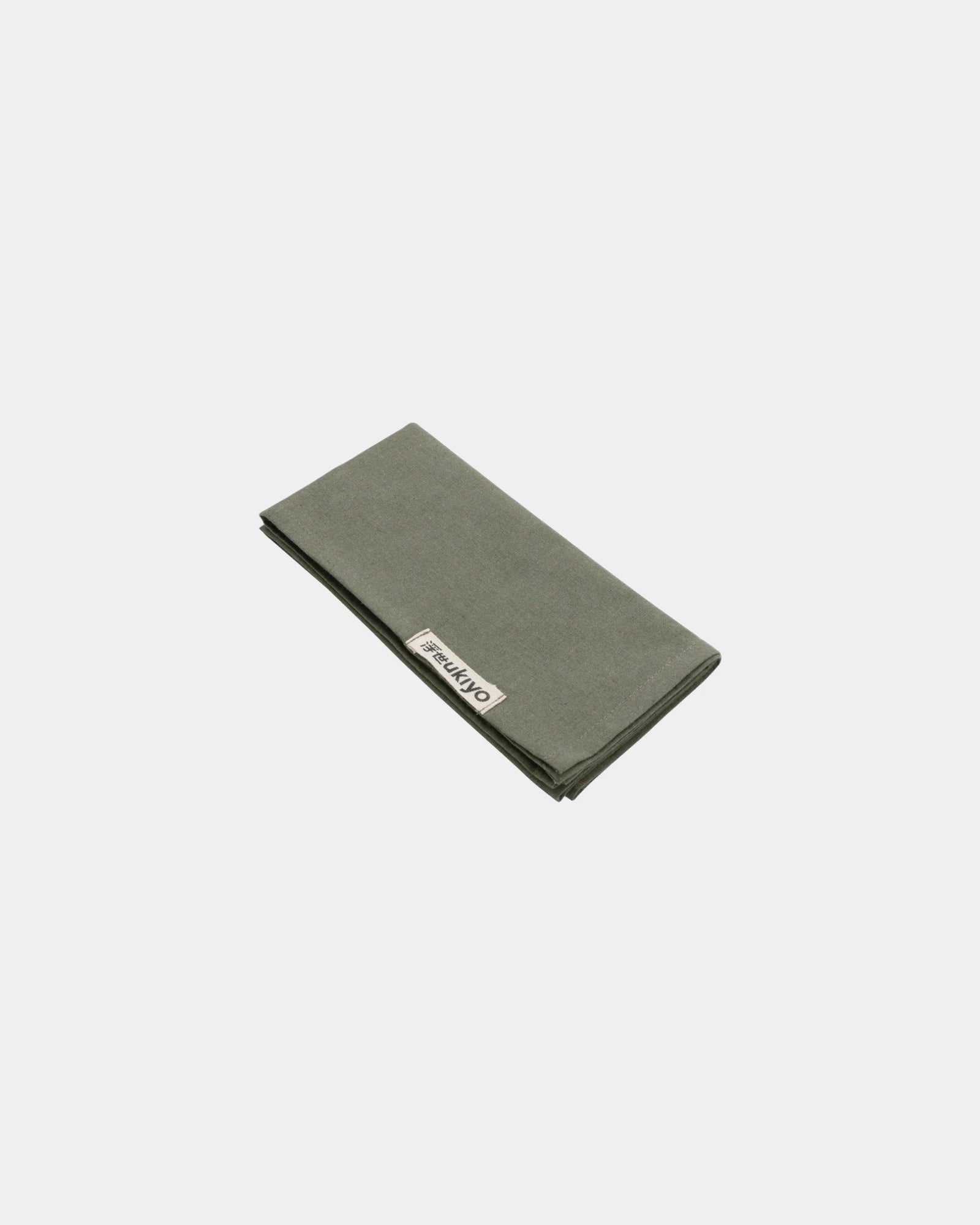 Promotional recycled cotton table napkins 45x45cm - Green
