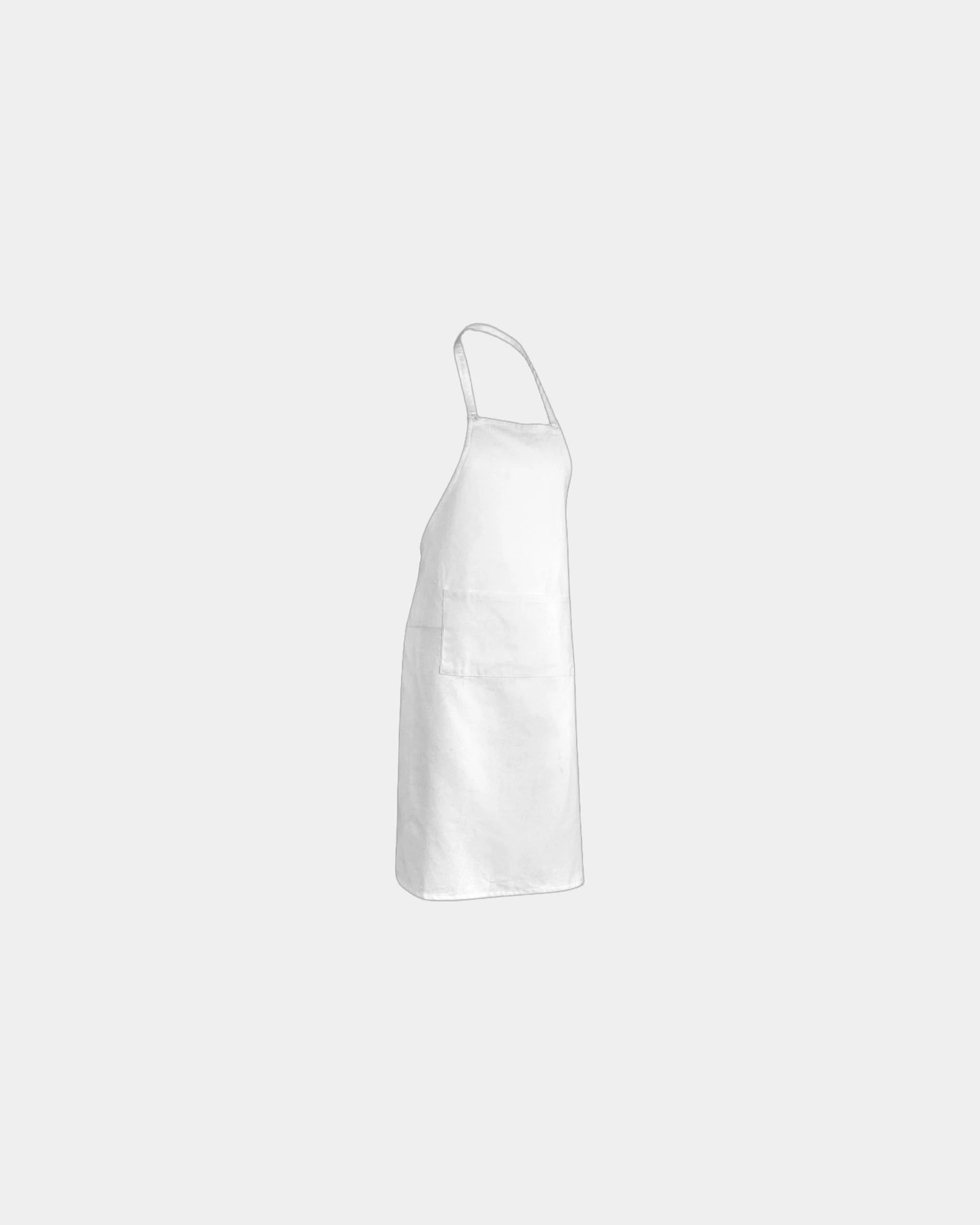 Custom recycled cotton apron - White