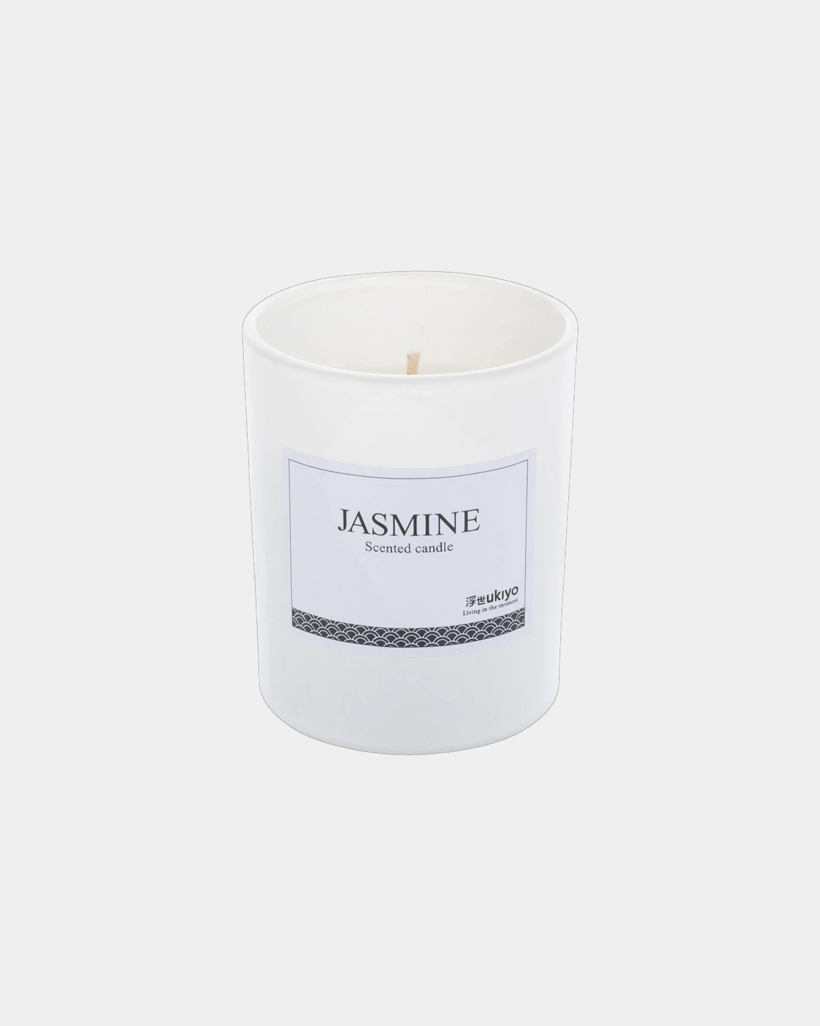 Promotional scented candle in glass Ukiyo - White