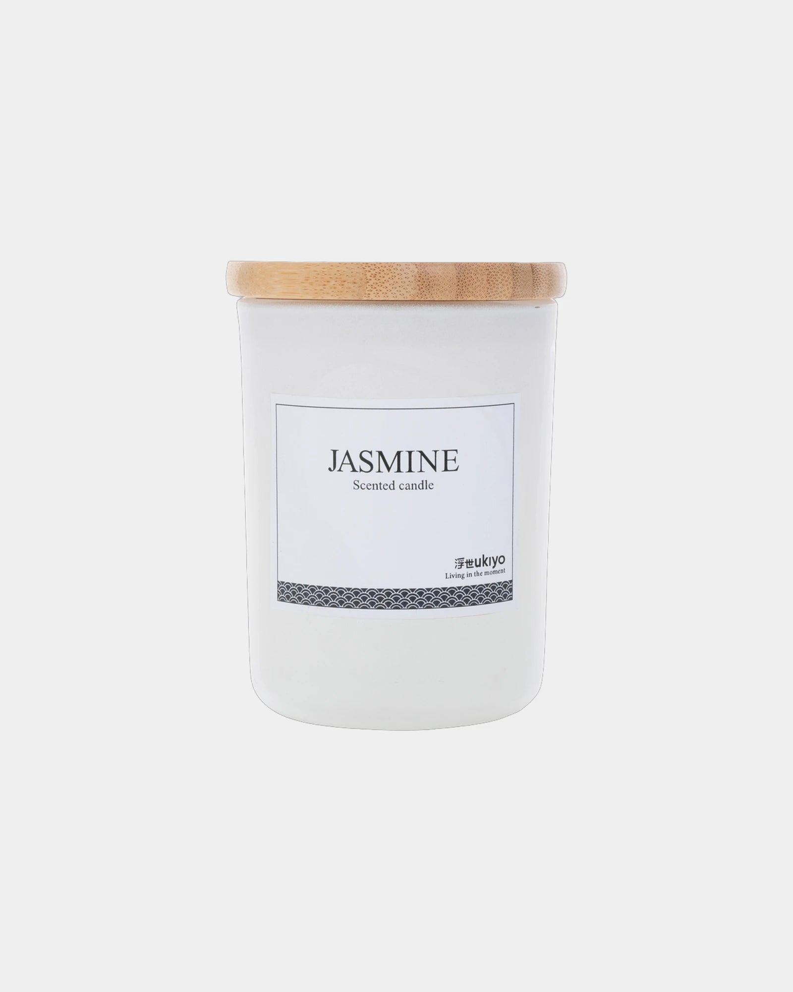 Promotional scented candle with bamboo lid - 12