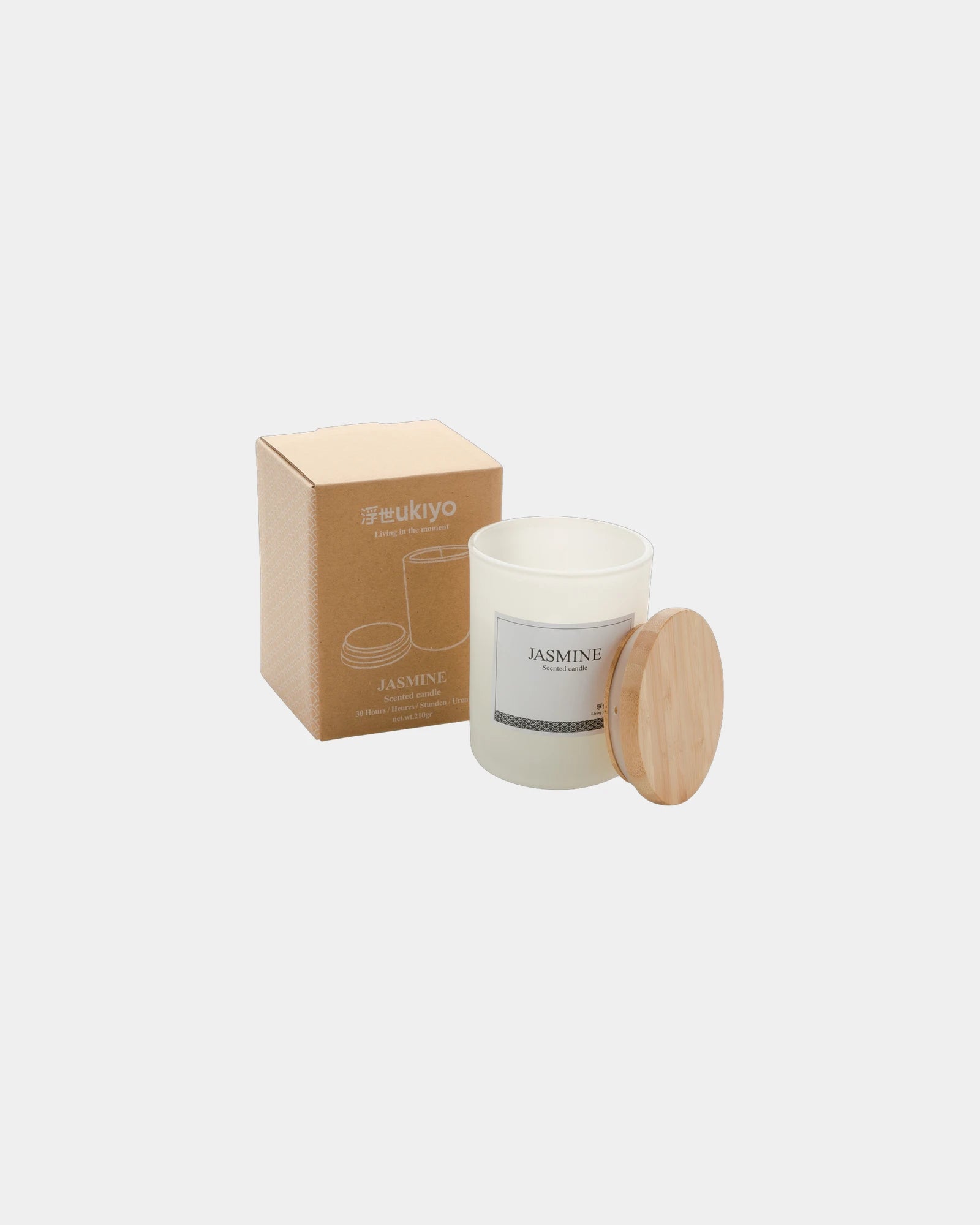 Promotional scented candle with bamboo lid - 10